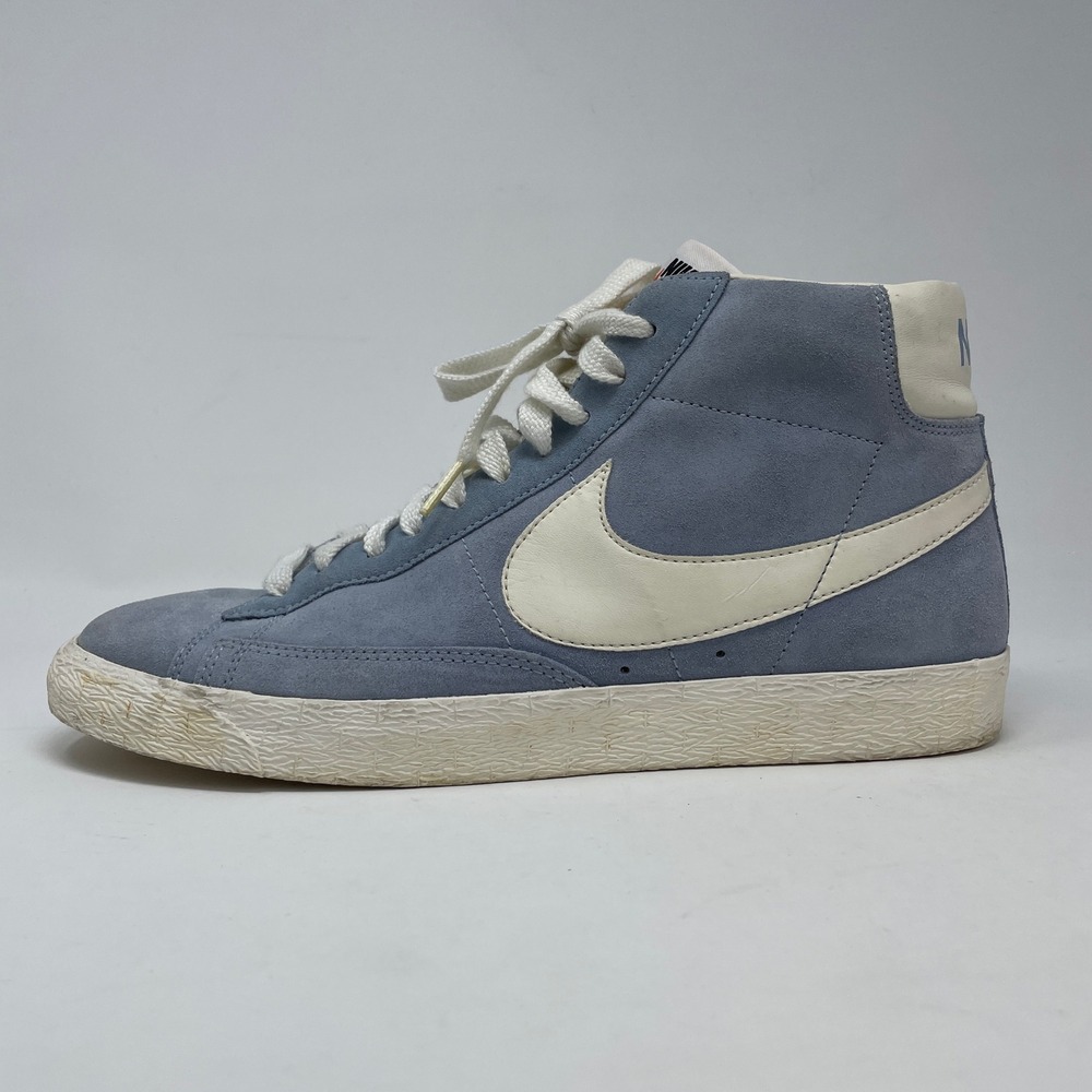 Nike Blazer Mid 77 Vintage Blue Suede High Top Sneakers Retro 344344-400 10.5